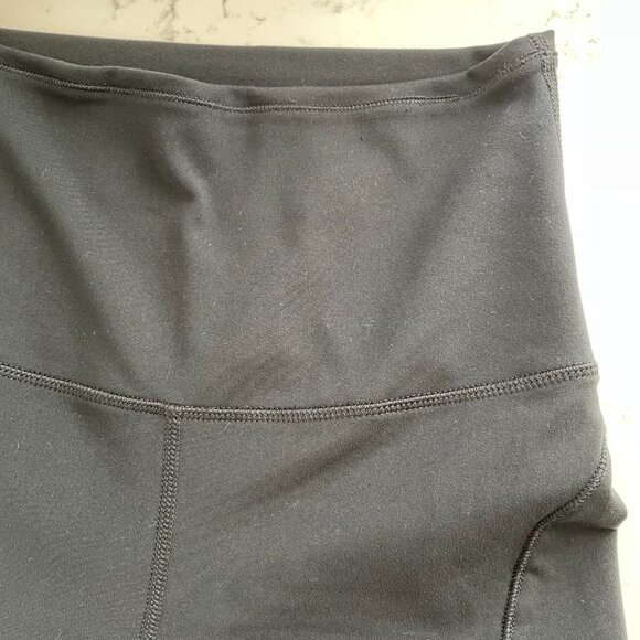 Yogalicious Lux Edge Cruiser Super Hi Rise Poly Blend Athletic Shorts Black Sz S - Picture 3 of 8